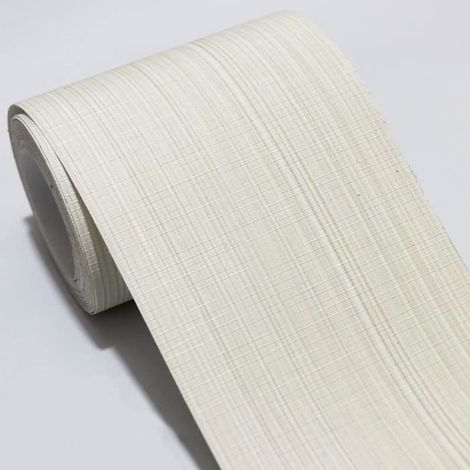 Frise Murale Adhesive - Mille filaments riz blanc - 10 cm de large - 5 m de long - PVC écologique (1/4)
