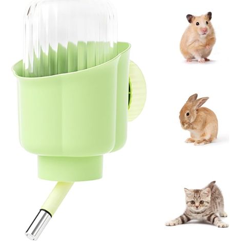 Bouteille d'eau pour Petits Animaux,300 ML,Distributeur d'eau Anti-Goutte a Suspendre pour Hamsters,Chats,Lapins,Cochons d'Inde,Petits Lapins,Chinchillas