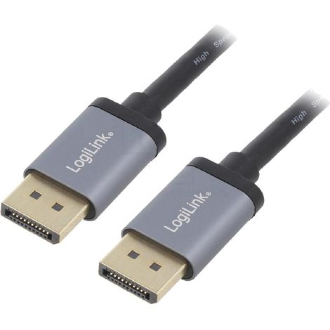 Cable de connexion DisplayPort 4K DP male a DP male 5m - Noir