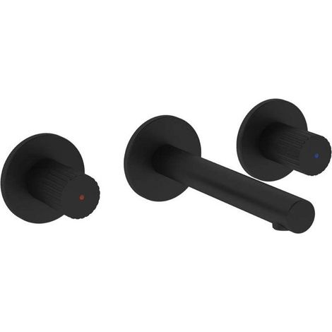 Mitigeur - VitrA A4258236WTC - Noir mat - 3 trous - Economie d'eau
