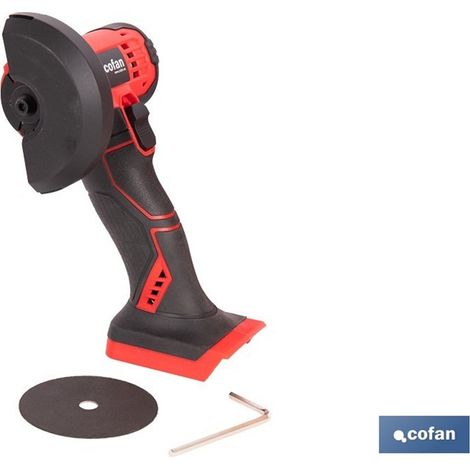 Mini meuleuse d'angle sans fil 20 V, 19 500 tr/min, disque de 76 mm, sans chargeur ni batterie.