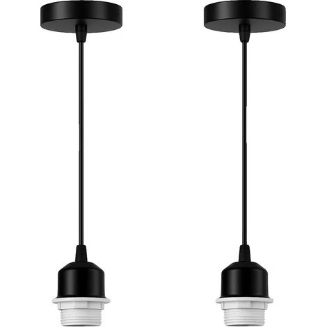 Suspension, Douille E27, Interrupteur Tactile On/Off, 2PCS Douille de Lampe (1/2)