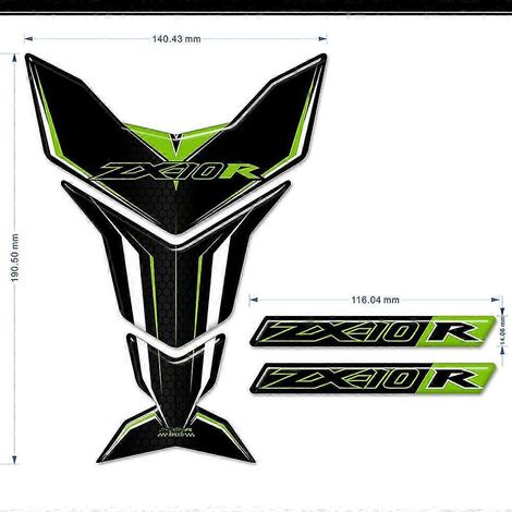 Emblème, logo et protection de réservoir pour Kawasaki Ninja ZX-10R (2018-2020) - Vert (1/4)