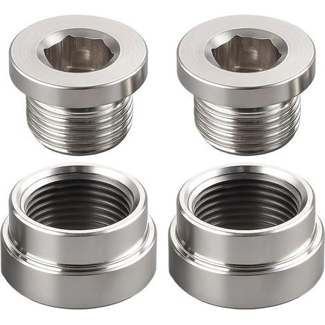 Extensión de sensor de oxígeno M18 x 1,5 (paquete de 4) Adaptador universal para sistema de escape de O2 de automóvil