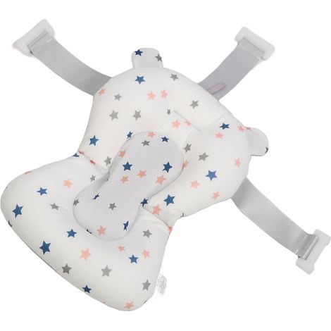 Tapis de bain pour bébé portable, antidérapant, confortable et flottant, idéal pour la douche de bébé. Coussin de bain flottant et doux pour bébé. (1/5)