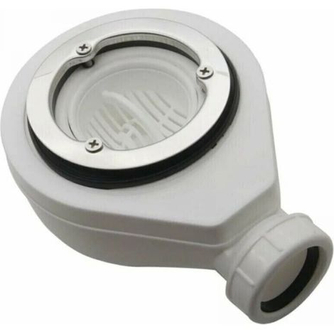 Bonde horizontale sans capot pour receveurs de douche (1/4)