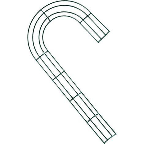 DIY-Türkranz, dekorativer J-förmiger Metallständer, künstlicher Blumenstrauß, Größe 35/40 cm, umweltfreundliches Grün, für Flur, Balkon, Wand. (1/4)