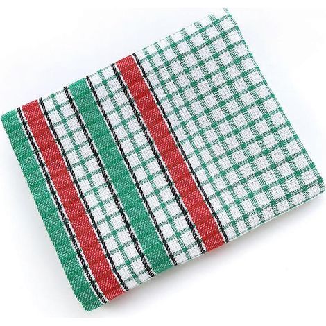 Torchon de cuisine. essuie-vaisselle en coton ultra doux et absorbant. couleur vive. vert. (1/4)