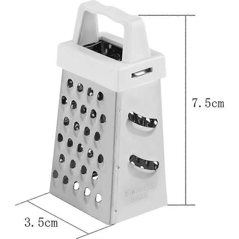 Râpe à légumes et fromage manuelle miniature en acier inoxydable avec boîte de rangement et plateau, multifonctionnelle pour la cuisine (1/5)