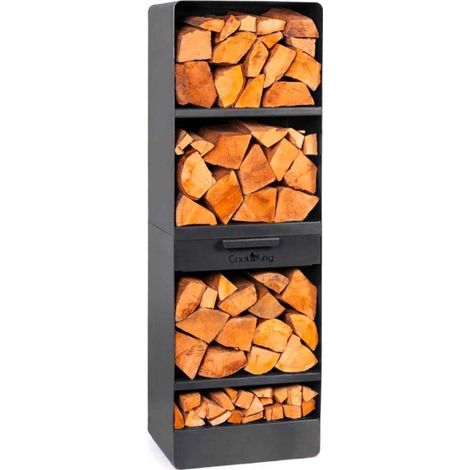 Rangement à bûches VENTO, pour cheminée , 150x80x30cm, CookKing, 333246 (1/4)