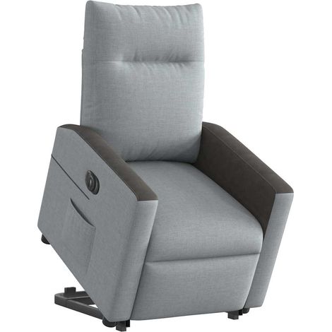 Maison Exclusive - Relaxsessel mit Aufstehhilfe Elektrisch Hellgr
