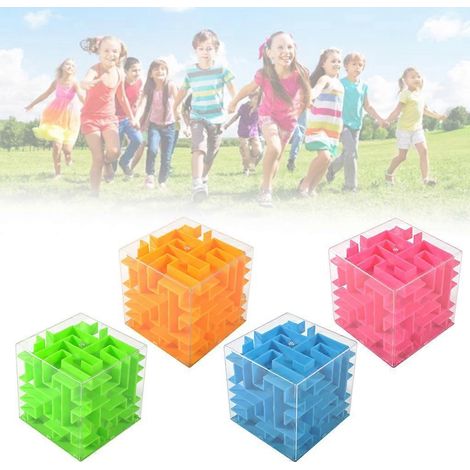 Lot de 4 boîtes à puzzle labyrinthe pour billets, porte-monnaie puzzle, cadeau idéal pour enfants et adultes, anniversaire ou Noël. (1/4)