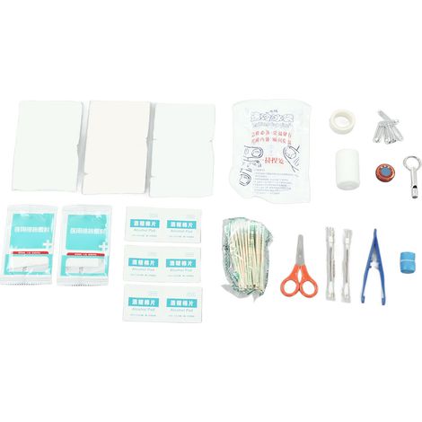 Trousse de secours portable professionnelle EVA, boîte de secours compacte pour les voyages, le camping, la randonnée et le bateau. (1/5)