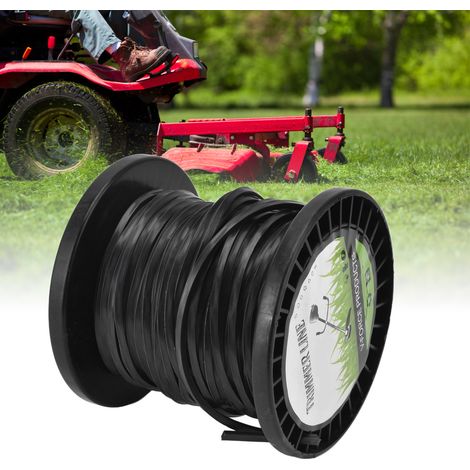 Schwarze Trimmerfadenspule (3,3 mm Vierkant), kompatibel mit Husqvarna Rasenmähern. Länge: 30 m. (1/5)