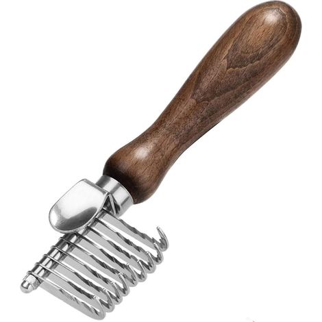 Outil de Toilettage pour Animal de Compagnie, Peigne de Démêlage pour Chien Chat avec Lame en Acier Inoxydable Sûr Brosse à Rateau en Fourrure Poils Longs et Moyens-Fei Yu (1/5)