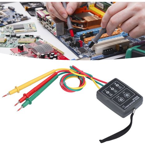 SP8030 Compteur de séquence de phase, compteur de séquence de phase triphasé CA (60600V) (1/5)