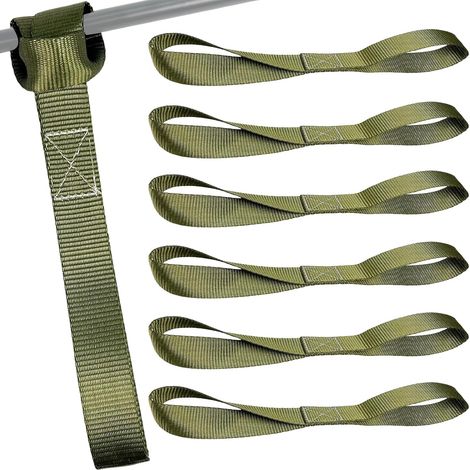 Lot de 6 Sangles d'arrimage Souples en Nylon Robuste pour Moto, Voiture, Camping (1000 kg) (1/5)