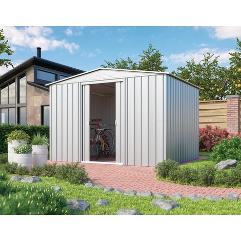 Globel Industries Gerätehaus "Gartenmanager Dream 108", silber metallic, 7,61 m², ohne Schleppdach (1/5)