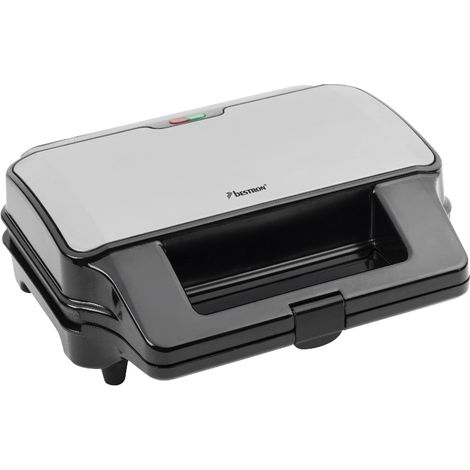 parrilla-tostadora-gofres 3en1 900w negro / acero inoxidable - ASG90XXL - Bestron -