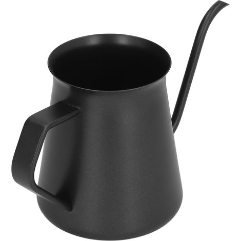 Bouilloire à Gouttière en Acier Inoxydable 400ml, Pot à Café Manuelle Ergonomique Col de Cygne, Accessoire de Cuisine