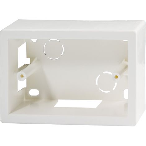 SCATOLA DA PARETE PER CANALINE mm  120 x 83 x 45 - 3 posti