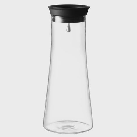 Glass Carafe with Silicone Lid, 1L, Dishwasher Safe (1/5)