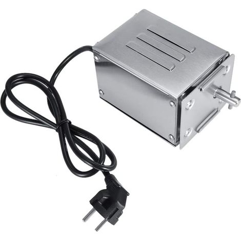 Motore per girarrosto per barbecue, motore elettrico in acciaio inox, kit girarrosto per barbecue, carico nominale 50-70 kg, spina 220 V: