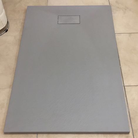 Piatto doccia grigio effetto pietra rettangolare mod. Strong 90x120 cm