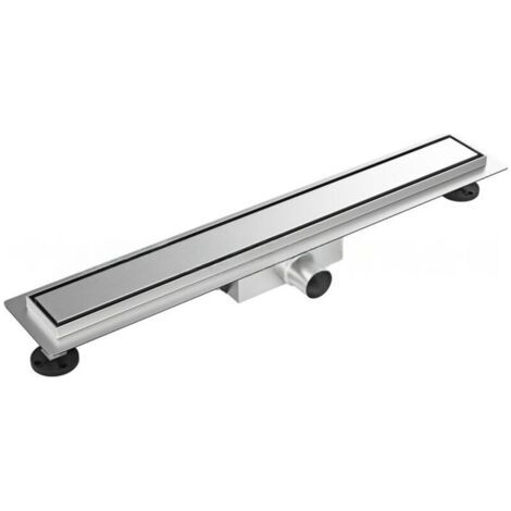 Caniveau Douche 60 cm, Panneau 2 en 1, avec 360° Siphon et Filtre, drain de plancher de douche en acier inoxydable 304 (1/4)