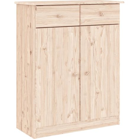 Maison Exclusive - Zapatero ALTA madera maciza de pino 77x35x96 c