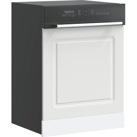 vidaXL Dishwasher Panel "Kalmar" White 60x1,5x57 cm Engineered Wood