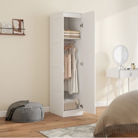 mobile contenitore 40x52x180 armadio salvaspazio bianco OKMYHOME (1/5)