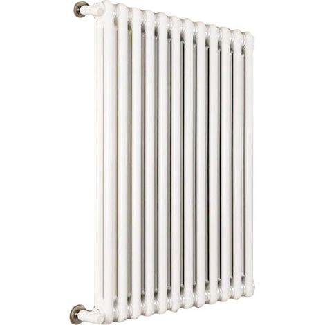 Ardesia radiatore tubolare 2 colonne h.1000 - 15 elementi - colore bianco RAL9016 - completo di tappo cieco e riduzioni da 1/2" 3541700022065 (1/4)