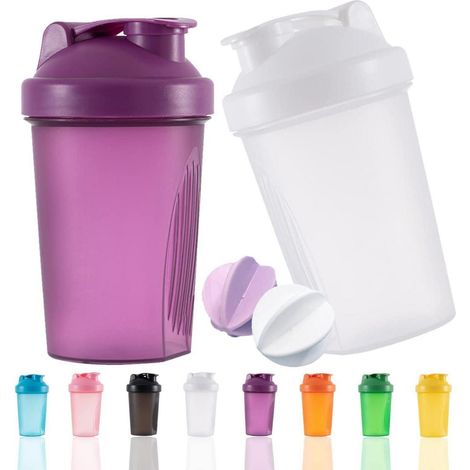 OOTD Protein Shaker Flasche 400ml Auslaufsicher BPA Frei Eiweiß Shaker für (1/5)