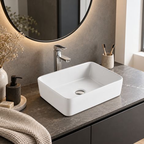 Lavabo da appoggio in ceramica CORDOBA 48 x 37 cm (1/5)