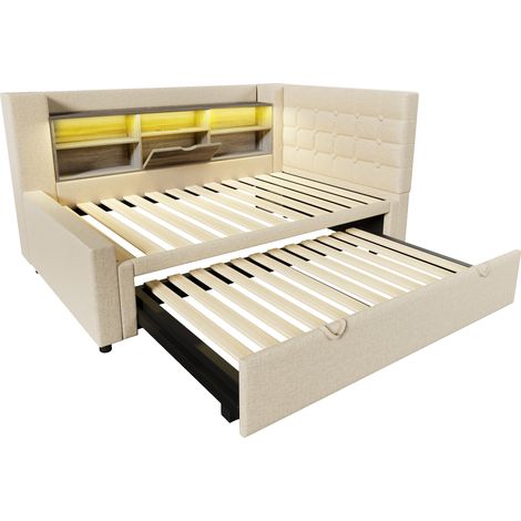 letto struttura letto 90x200 estraibile con LED OKMYHOME (1/5)