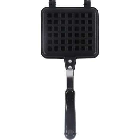 Moule à gaufres, gaufrier antiadhésif Moule à gaufres Ustensiles de Cuisson Pot à gaufres avec Deux poignées pour gaufres Sandwich Grille-Pain, Petit-déjeuner (1/5)
