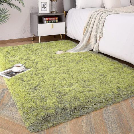 Weicher und flauschiger Teppich fürs Kinderzimmer, flauschiger Hochflorteppich, Tagesdecke aus Polyester (rosa 80x160cm) (1/5)