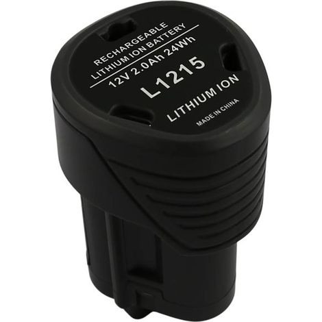 Batterie de Remplacement - AVIZAR - AEG BS 12C - Li-ion 12V - 2000mAh - Noir