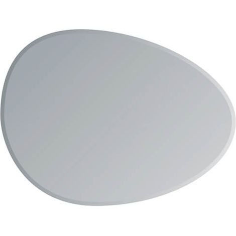 Showerdrape Angel Small Pebble Shaped 60 x 45cm Wall Mirror (1/3)