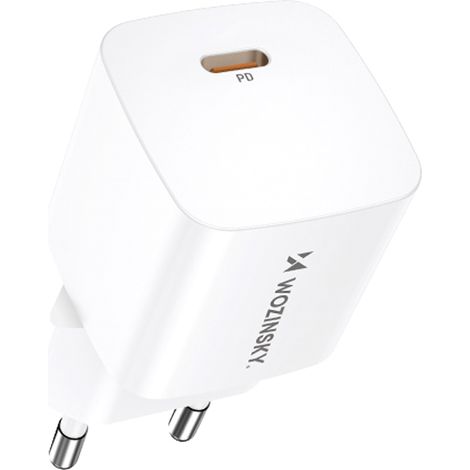 100–240 V PD USB-C 20 W Wandladegerät, Weiß (1/5)