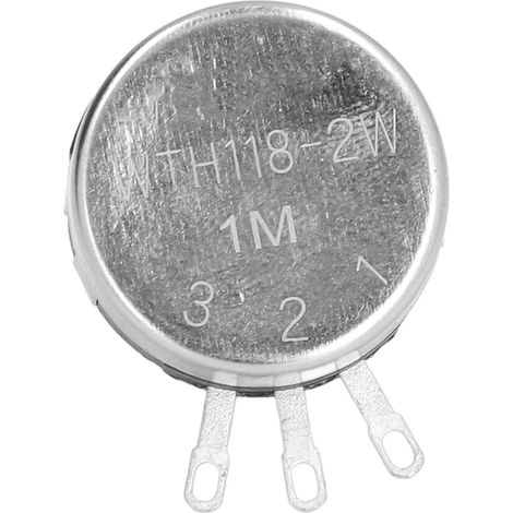 Jeu de 20 potentiomètres, élément conique rotatif à film de carbone à un tour WTH118-2W1M (1/5)