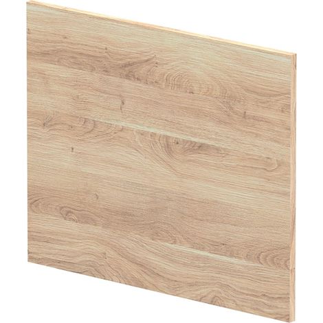 700mm Square L-Shape Shower Bath End Panel - Bleached Oak