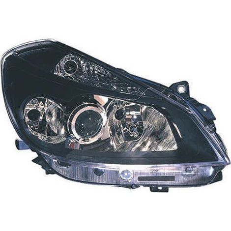 Phare avant droit fond noir H7/H7/H1 Renault Clio 3 phase 1 2005-2009
