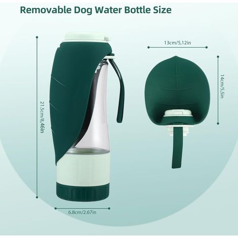 Station d'alimentation pour tortues JeiibrZui en acier inoxydable - Format compact - Bol d'alimentation durable monobloc avec réservoir d'eau - Argent (1/5)