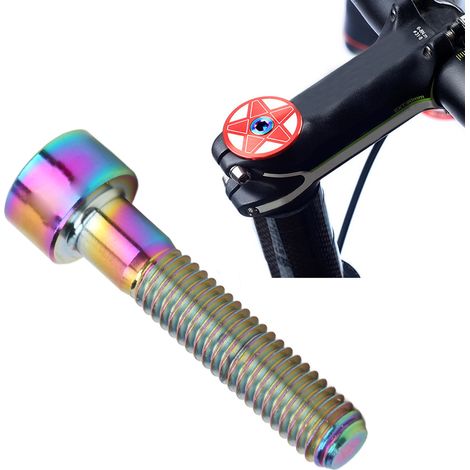 Boulon de fixation M6x30mm en alliage de titane pour cintre de vélo, vis de serrage étincelante pour réparation.
