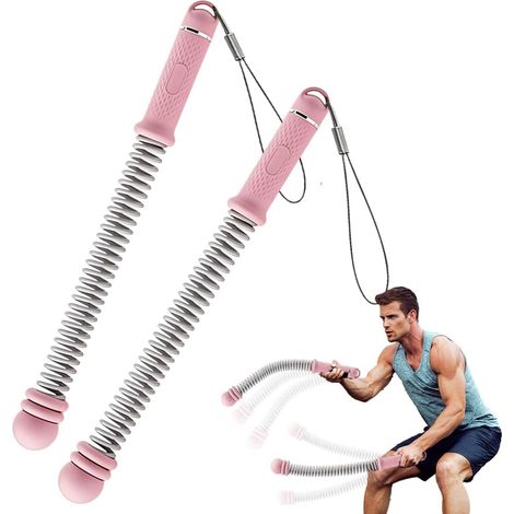 Lot de 2 cordes de combat réglables sans corde - Avec anneaux de poids réglables - Sans corde - Pour entraînement cardio et musculation (1/5)
