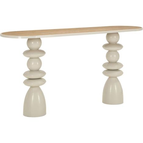 Console en métal avec plateau en bois Top 150 x 45 x 77.5 cm (1/5)