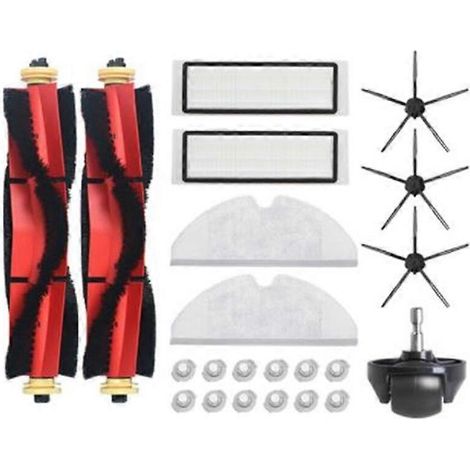 Accessoires pour aspirateur robot Roborock S6, S5 Max, S50, S55, S60, S65, E25 et E35 : kit de filtre et brosse principale (1/2)
