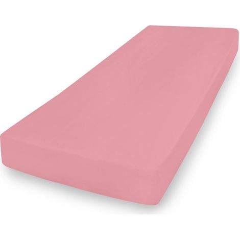 Lenzuolo con angoli in jersey 210/220x190/200 rosa premium (1/5)